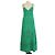 Vestido largo sin mangas Valentino de encaje de algodón verde