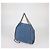 Stella Mc Cartney Mini Tote Falabella Stella McCartney in tessuto crochet blu - vista 2