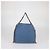 Stella Mc Cartney Mini Tote Falabella Stella McCartney in tessuto crochet blu - vista 3