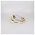 Zapatillas de cordones Valentino en piel y tejido mesh multicolor - vista 3