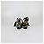Sandali Gladiator con Nappine Rockstud in Pelle Nera Valentino Nero - vista 5