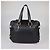 Yves Saint Laurent Rive Gauche Tote aus schwarzem Leder - Ansicht 3