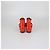 Fendi Red Leather Elastic Strap Platform Sandals - view 5