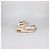 Sneakers basse Cosma in pelle e mesh beige/bianco Salvatore Ferragamo - vista 3
