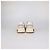 Sneakers basse Cosma in pelle e mesh beige/bianco Salvatore Ferragamo - vista 5