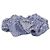 Scrunchie Prada in raso blu con strass Porpora