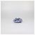 Scrunchie Prada in raso blu con strass Porpora - vista 3