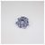 Scrunchie Prada in raso blu con strass Porpora - vista 4