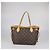 Borsa Tote Louis Vuitton Monogram Canvas Neverfull PM Marrone - vista 3