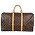 Borsa Louis Vuitton Monogram Canvas Keepall 50 Marrone