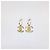 Chanel CC vergoldete Emaille-Ohrstecker Golden - Ansicht 2
