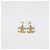 Chanel CC vergoldete Emaille-Ohrstecker Golden - Ansicht 4