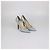 Décolleté a punta in pelle pitone grigia Jimmy Choo Grigio - vista 2