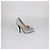 Décolleté a punta in pelle pitone grigia Jimmy Choo Grigio - vista 3