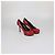 Escarpins à plateforme Tribtoo en cuir rouge Saint Laurent - vue 2