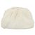 Bottega Veneta Mini The Pouch Clutch in bouclé e rafia Off White Bianco sporco