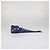 Hermès Hermes Bleu Marine Silk Les Cles a Pois Leather Fringes Twilly Blu - vista 2
