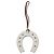 Hermès Paddock Horseshoe Bag Charm aus Swift-Leder bicolor Rot Beige