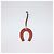Hermès Paddock Horseshoe Bag Charm aus Swift-Leder bicolor Rot Beige - Ansicht 3