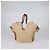Zimmermann Tote Small Goldentime in rafia naturale con volant Beige - vista 3
