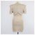 Balmain beiges Mini-Kleid aus Viskose-Strick mit kurzen Ärmeln - Ansicht 3