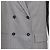 Autre Marque Blazer cruzado de lana a rayas gris 12 Storeez - vista 4