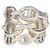 Hermès Hermes Silver Sterling Chaine D'Ancre Enchainee Ring Größe 54 Silber