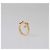 Hermès Hermes 18K Rose Gold Kelly Gavroche Ring Größe 55 Golden - Ansicht 4