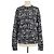 Balenciaga Strickpullover aus Wollmischung in Schwarz und Weiß mit Allover-Logo