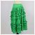 Autre Marque Falda midi de algodón con volantes verde Molly Goddard - vista 3
