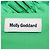 Autre Marque Falda midi de algodón con volantes verde Molly Goddard - vista 5