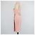 Vestido sin mangas de crepe rosa con cinturón Elisabetta Franchi - vista 2