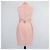 Vestido sin mangas de crepe rosa con cinturón Elisabetta Franchi - vista 3