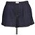Jacquemus The Amelo de-Nimes Mini Short Plisado en Denim Azul Oscuro Azul marino