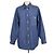 Camicia in chambray a maniche lunghe VLogo in denim blu navy Valentino