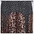 Autre Marque Vestido maxi Rixio Black/Brown em viscose com bolinhas e estampa de leopardo e mangas três quartos Marrom Preto - vista 4