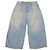 Pantalones Crop Wide Leg R13 Toni Blue Denim Azul claro