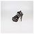 Saint Laurent Tribute Plateau-Sandaletten aus metallischem Crackle-Leder - Ansicht 4