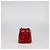 Mini pochette in pelle verniciata rossa Prada Rosso - vista 3