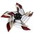 Spilla Chanel CC Pinwheel in pelle multicolore e pelle verniciata