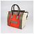 Céline Celine Mini Luggage Tote in pelle e pelo di vitello tricolore - vista 2