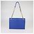 Borsa a tracolla a busta Large in pelle blu chevron Saint Laurent - vista 3