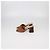 Sandali slide Signoria in pelle marrone Gucci - vista 4
