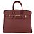 Hermès Borsa Birkin 25 Hermes Rouge H in pelle Togo con hardware Gold Rosso