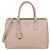 Borsa Tote Medium Double Zip in Pelle Saffiano Beige Prada