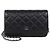 Borsa WOC Chanel in pelle matelassé nera Nero