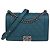 Borsa Chanel New Medium Boy Flap in pelle trapuntata blu teal