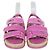 Sandali Espadrilles Chanel in velluto rosa CC