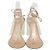 Sandali Plexi con lacci alla caviglia in PVC Beige/Trasparente e pelle Gianvito Rossi