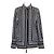 Hermès Camicia Hermes Black/White Silk Micro Astrologie Sleeve Shirt Nero Bianco